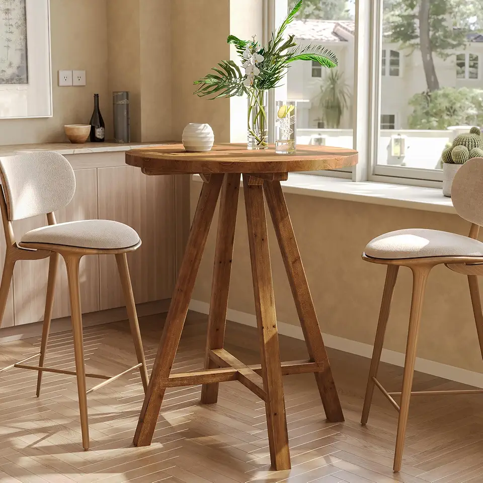 Solid Wood Bar Table, 31.5