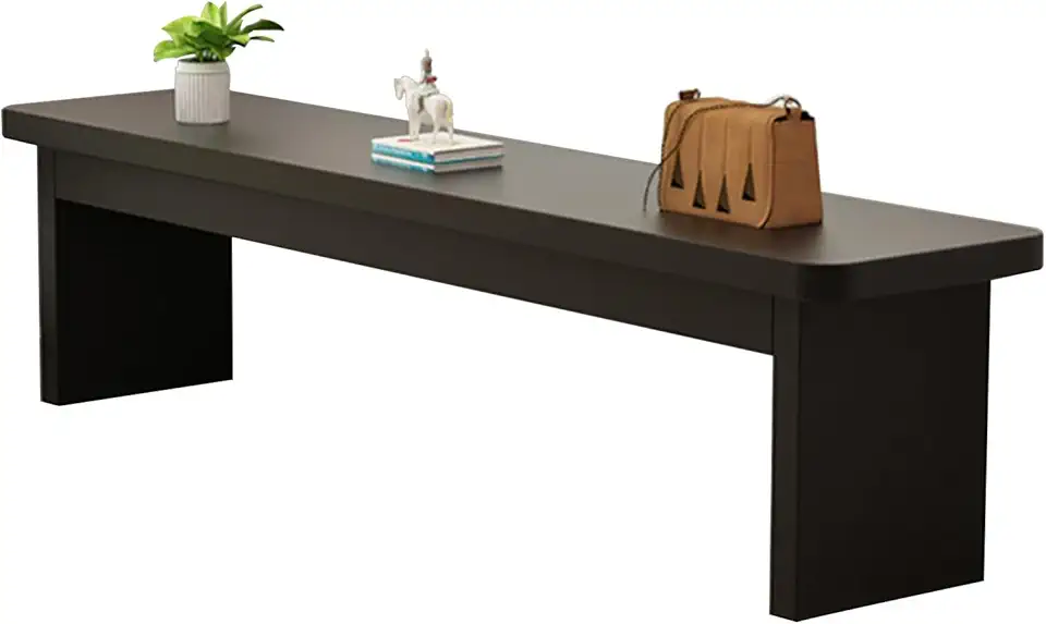 Farmhouse Entryway Bench Seat Wooden Bench for Dining Table End of Bed Bench for Bedroom Entryway Furniture Narrow Kitchen Bench for Living Room Hallway Dining Room(120cm(47in))