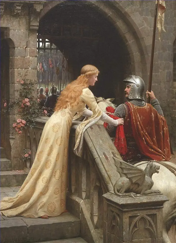Toperfect Oil Painting Handmade $50-$2000 by College Teachers - 8 Famous Paintings - God Speed Victorian Edmund Leighton Victorian Art - Wall Painting on Canvas -Size1