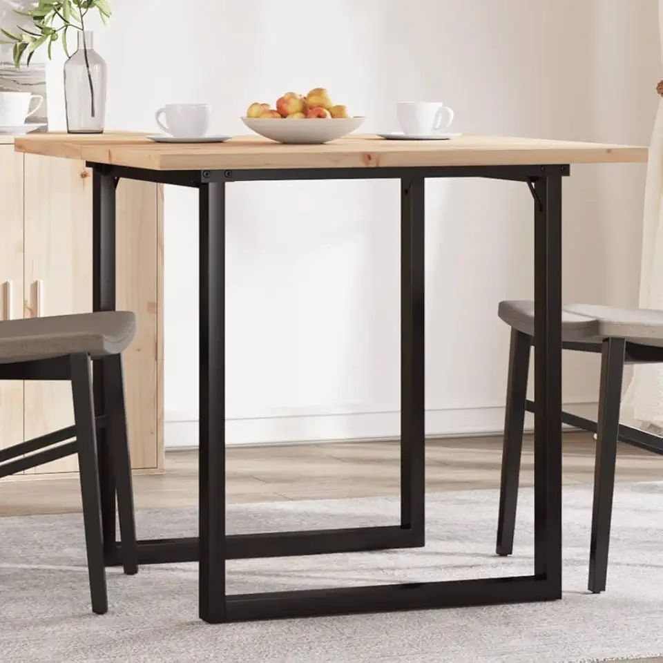 Solid Pine Wood Dining Table O-Frame 31.5