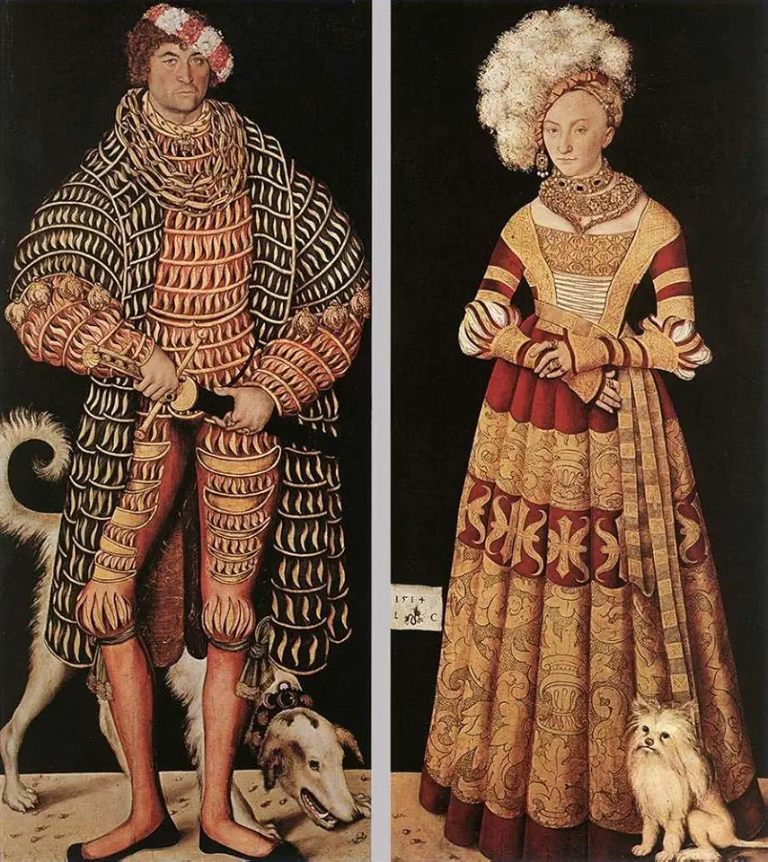 Toperfect 7 Paintings Portraits Of Henry The Pious Renaissance Lucas Cranach the Elder Oil Art on Canvas - Famous Artworks -Size04, $50-$2000 Hand Painted by Art Academies' Teachers