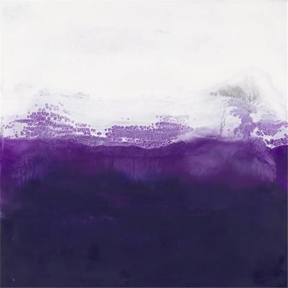 Giant Art 84x84 Purple Fine Art Giant Canvas Print in White