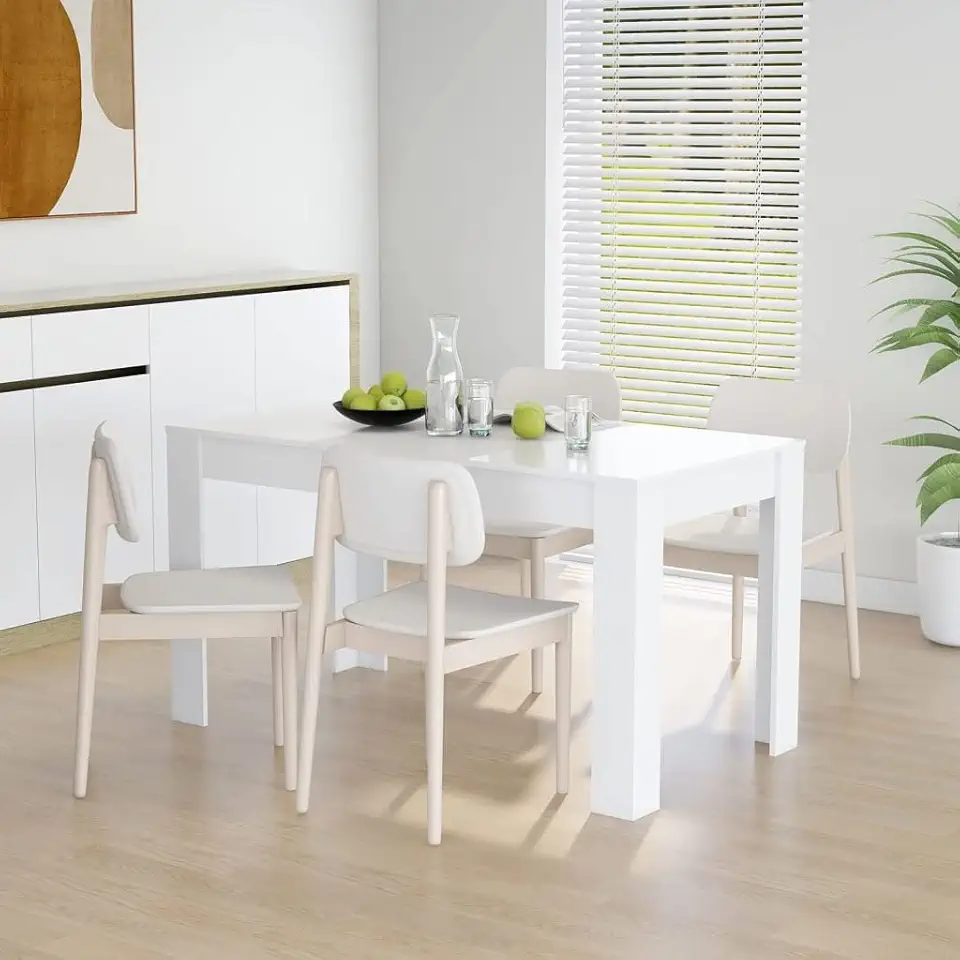 Modern Style Dining Table, Chipboard Kitchen Table Furniture for Living Room Dining Room Home 55.1