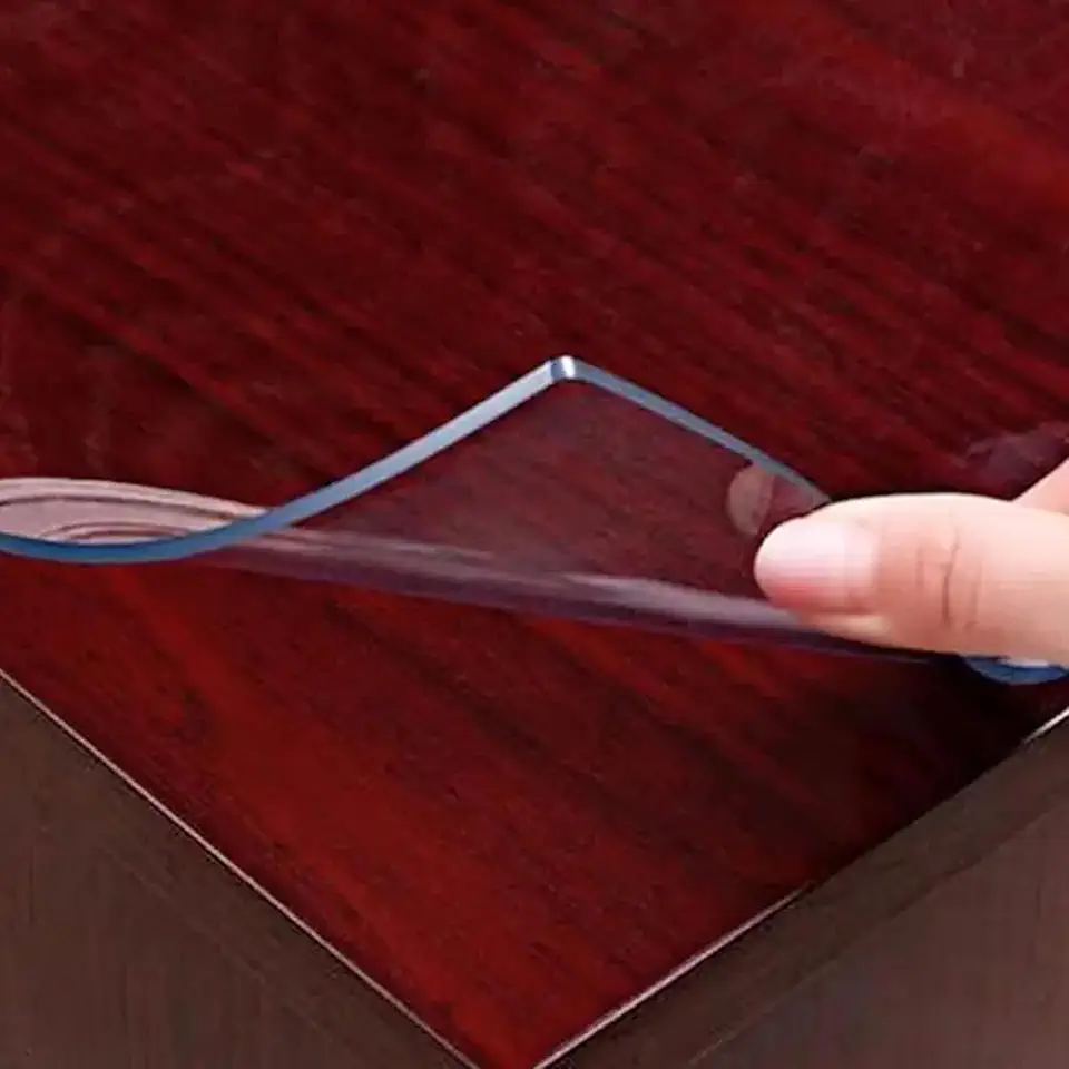 Extra Large Clear Table Protector 62.4 x 93.6 Inch, Oversized Waterproof PVC Desk Mat for Dining Table, Workstation, Office Desk, Glass or Wood Surface Anti-Scratch Plastic Table Cover