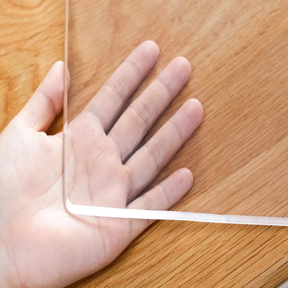 Clear Table Cover Protector 36x72 Inch,3mm Thick Plastic Table Cover, Waterproof, Easy to Clean, Transparent PVC Desk Protector Mat for Dresser, TV Cabinet, Dining Room