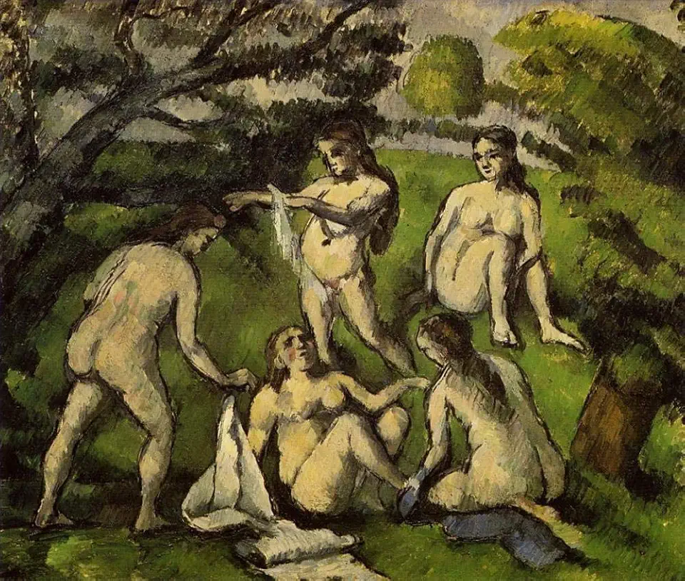 Toperfect 18 Paintings Five Bathers 2 Paul nude Oil Art on Canvas - Famous Artworks -Size04, $50-$2000 Hand Painted by Art Academies' Teachers