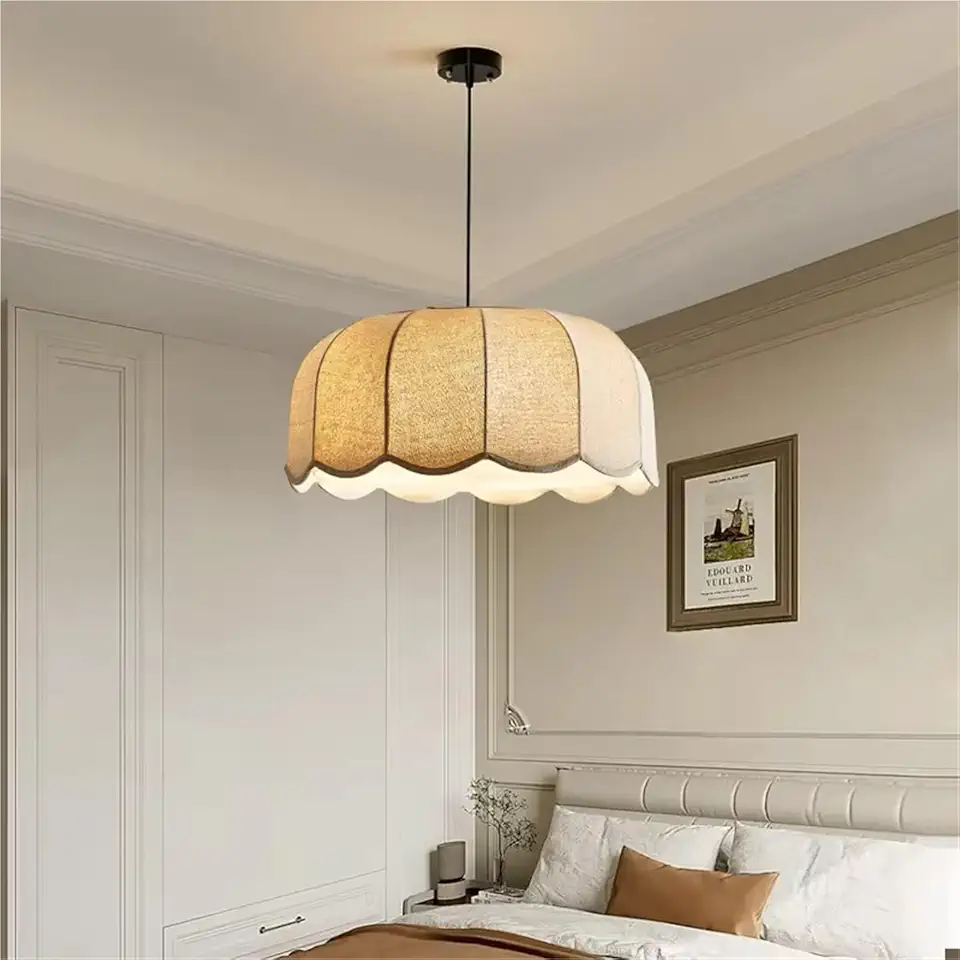 Nordic Fabric LED Pendant Light, Suitable for Living Rooms, Dining Tables, Study Rooms, bedrooms, Home Decoration Lighting fixtures,Modern Chandelier
