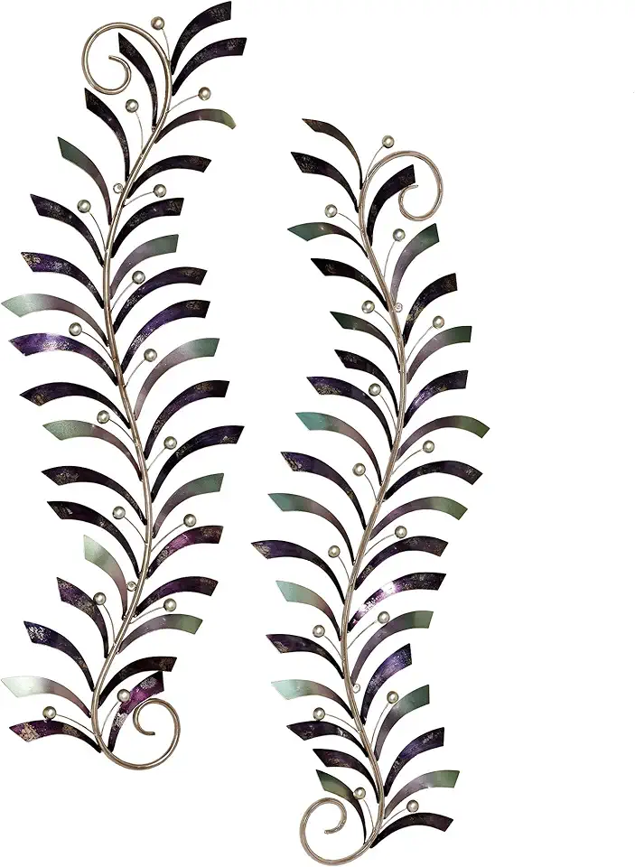 Sponsored Ad - Natures Dance Metal Wall Art Purple Set of Two