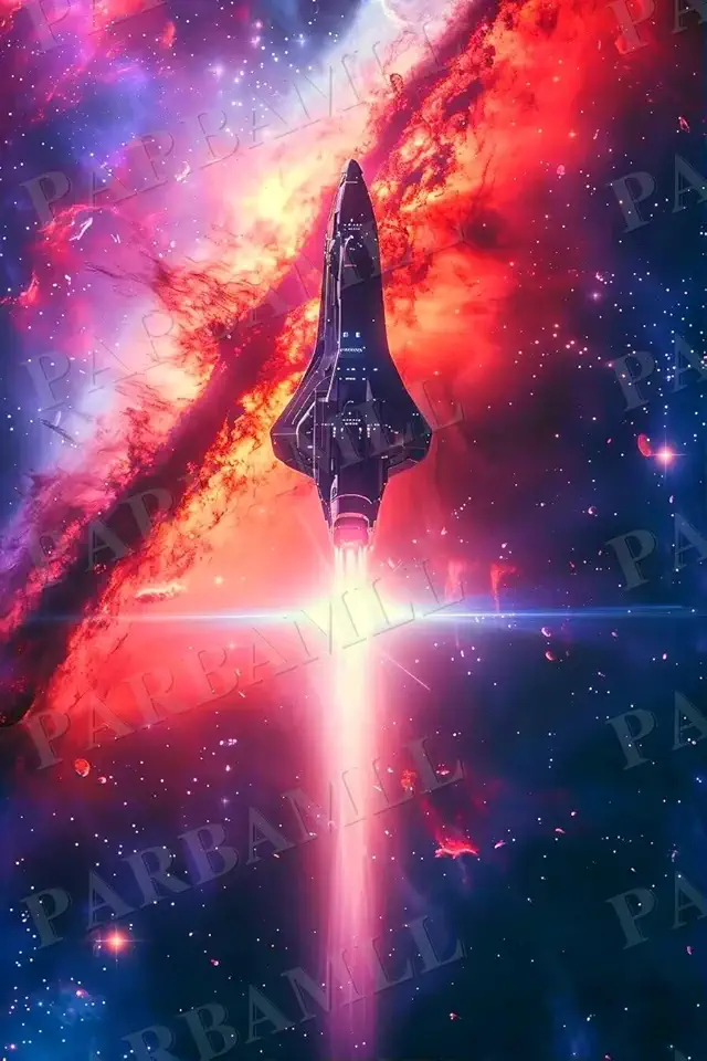 Sponsored Ad - Framed Canvas Painting Wall Art - Colorful Wall Art,Mysterious Spaceship Wall Decor Posters,Fashion Watercolor Style Art Wall Art For Home Decor Wall Decor 20x24 Inch