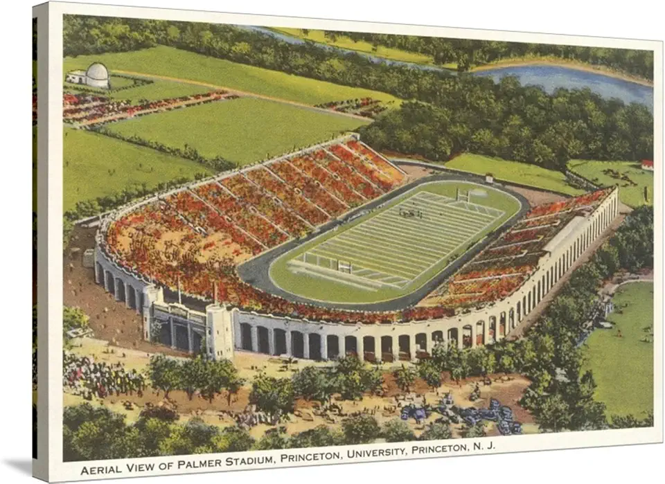 ART.COM Stretched Canvas Print University Stadium, Princeton, New Jersey, 36