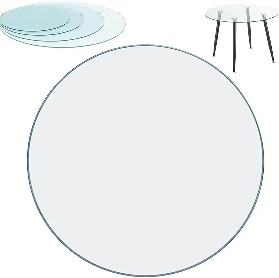Round Glass Table Top Tempered Glass 5/16