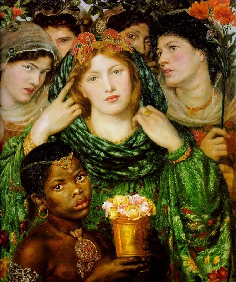 Toperfect 8 Paintings The Beloved Pre Raphaelite Brotherhood Dante Gabriel Rossetti Oil Art on Canvas - Famous Artworks -Size04, $50-$2000 Hand Painted by Art Academies' Teachers