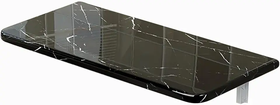 Mounted Desk, Foldable Hanging Dining Stable Sturdy Table, Laundry Floating Table with Heavy Duty Brackets, Small Drop Leaf Desk for Garage, Utility Room, Restaurant, Office Room