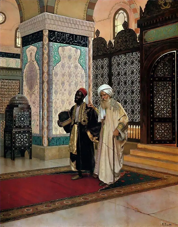 Toperfect 2 Paintings After Prayer Rudolf Ernst Arabic Oil Art on Canvas - Famous Artworks -Size04, $50-$2000 Hand Painted by Art Academies' Teachers