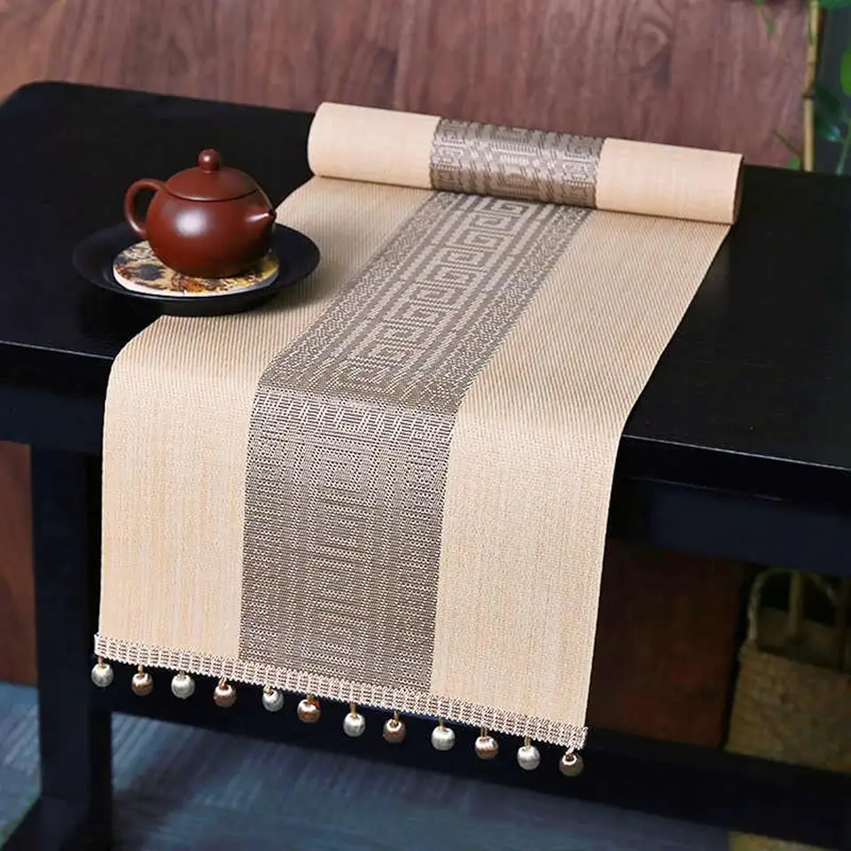 Modern Summer Table Runner, Indoor Access Nightstand/Dresser Cover, Kitchen Dining Table Decoration for Home Party Decor 12 16 Inch Wide(16 x 157.5 in(40x400cm))