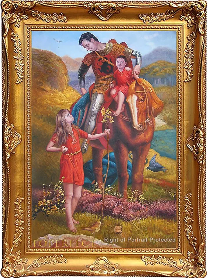 Custom Portrait Art from Photo, Turn Image to Unique Portrait Painting, Hand Painted Oil Painting Portraits of Family Man Woman Husband Wife Girlfriend as Personalised Gift by College Teachers -10