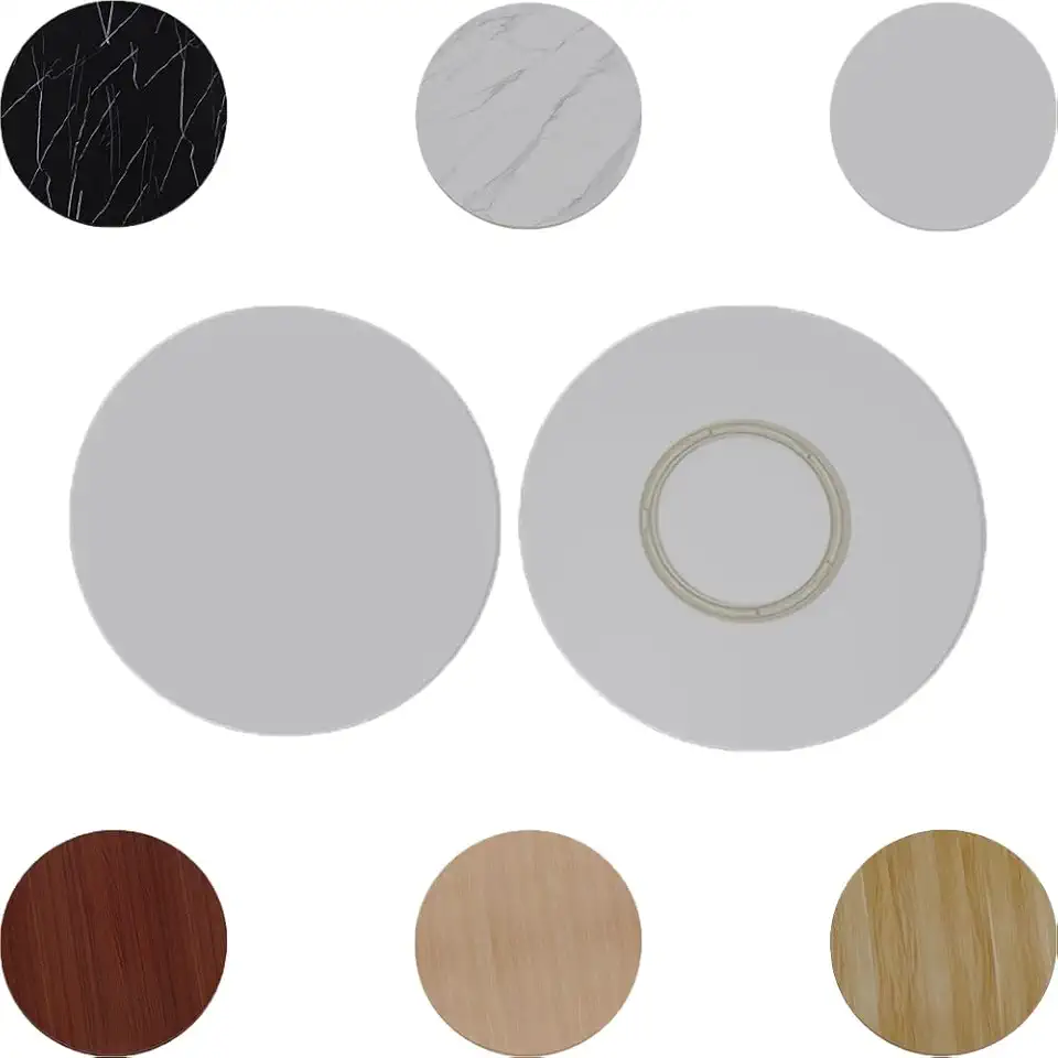 20 24 28 32 36 40inch Rotating Tray, Heavy Duty Lazy Susan Wooden Turntable, Rotating Serving Plate for Round Dining Table(White,85cm/33.5in)