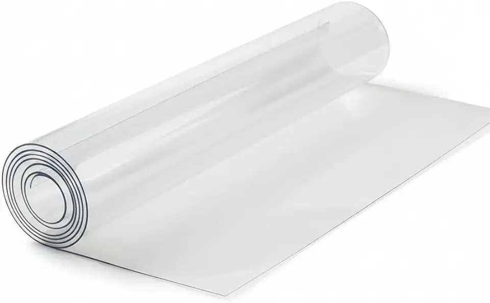 Clear Plastic Tablecloth 39.4x51.2in, Clear Dining Table Protector, Waterproof and Odorless Table Protector for Dining, Kitchen, and Office Desks