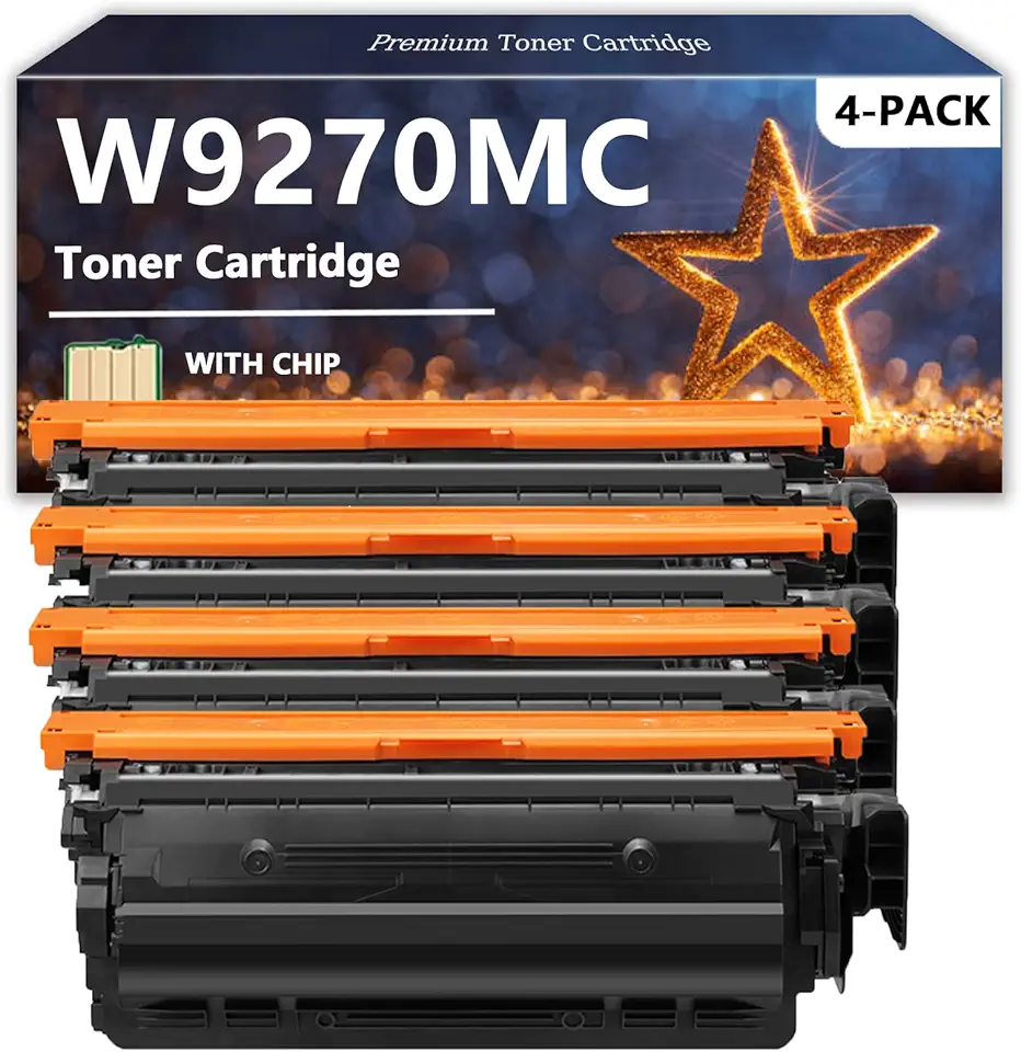 W9270MC W9271MC W9273MC W9272MC Toner Cartridge Compatible for HP, Quality Toner Cartridges for HP Laserjet Enterprise X677 X67755 X67765 Printers, 1 Set