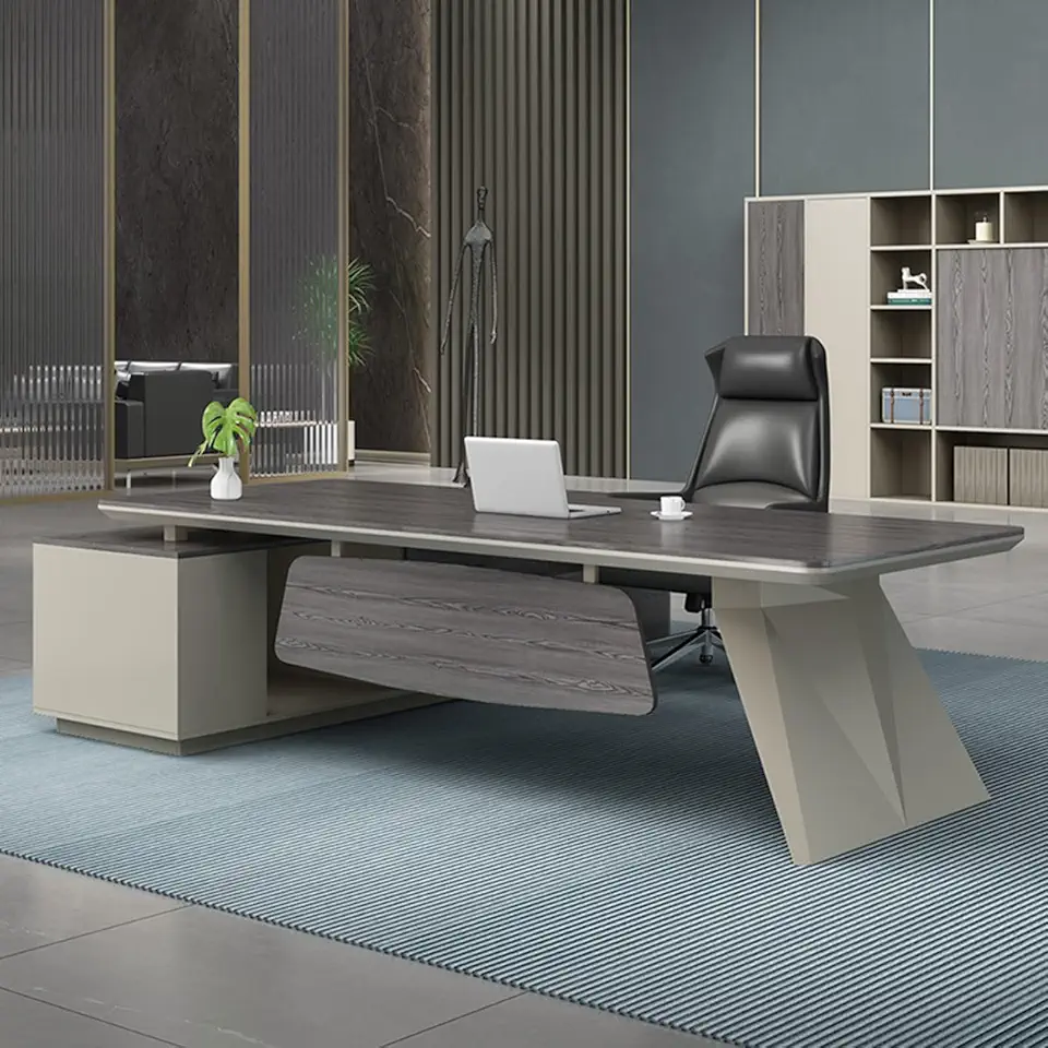 OUDINI L Shaped Desk Wooden Office Desk Writing Study Desk Computer Desk Extra Large Workstation Business Furniture Set