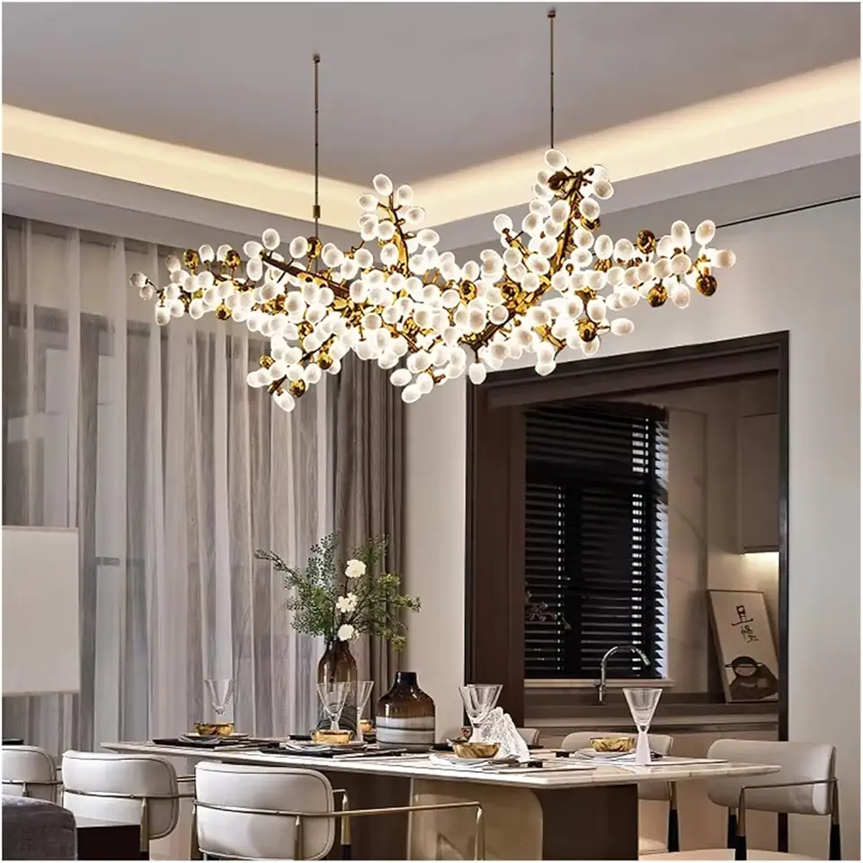 Modern Luxury Chandelier Loft Dining Room Kitchen Living Room Long Pendent Light Dining Table Decoration Hanging Lamp,for Any Room