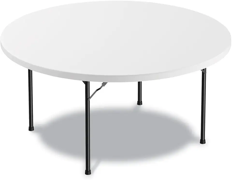 Alera Round Plastic Folding Table, 60