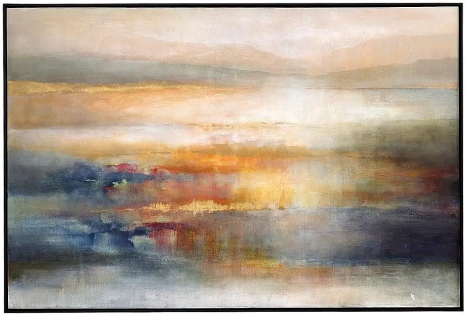 Uttermost Seafaring Dusk - Hand Painted Abstract Wall Art-61 Inches Tall and 41 Inches Wide