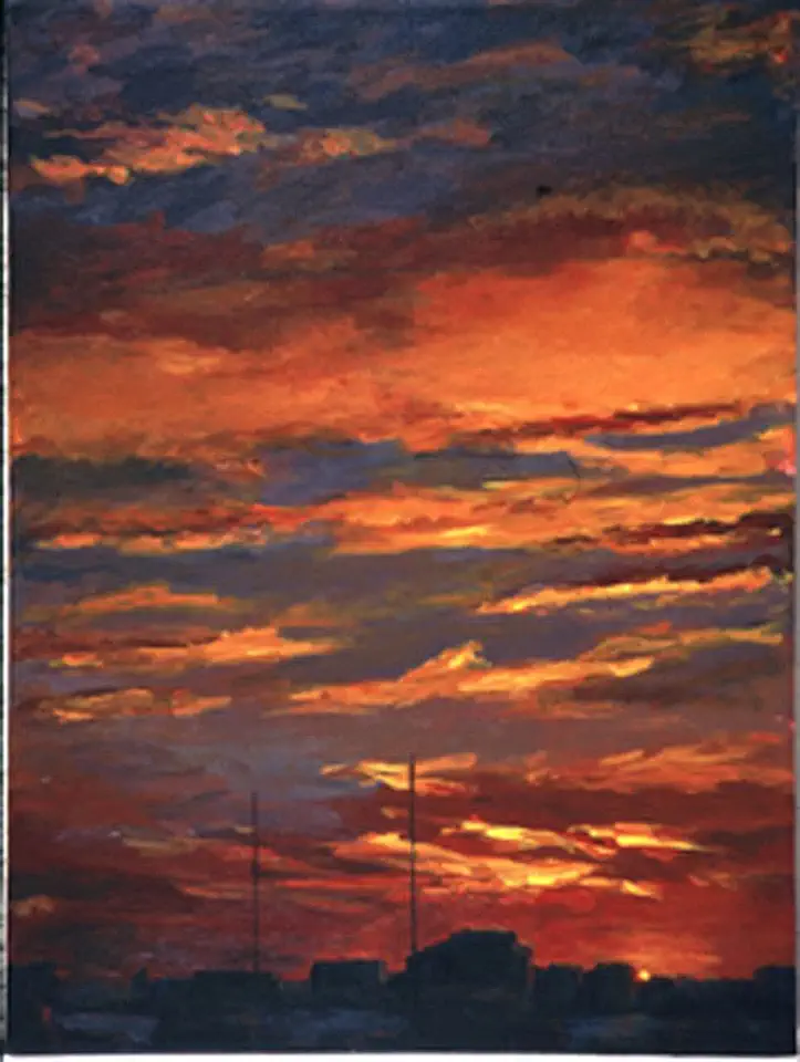 The Jersey Side 1, A Landscape View Across The Hudson River