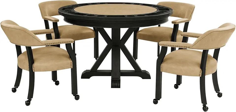 Steve Silver Furniture Rylie 6pc Dining Table Set w/ 48