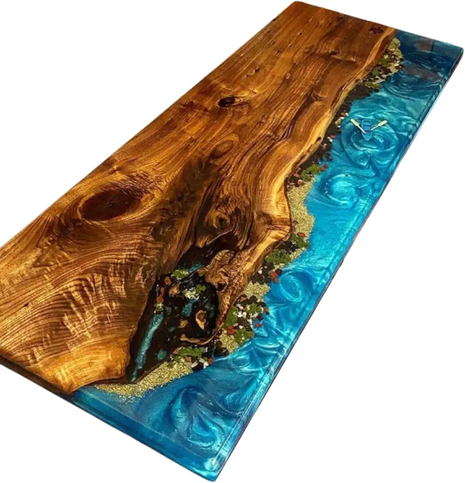 Beach Table, Custom Table, Personalized Table, Office Table, Ocean Waves Table, Handmade Coffee Table, Dining Table, Modern Home Decor, Gift New home, Gift Sea Decor (36x80 inch)