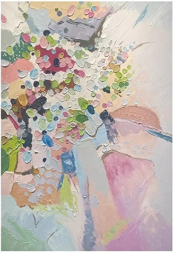 UOHLCX HBJWOV Hand-painted Oil Painting Entryway Decorative Painting(100 * 150CM)