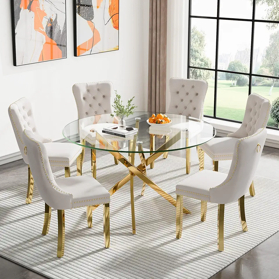 7-Piece Dining Table Set for 6, 47