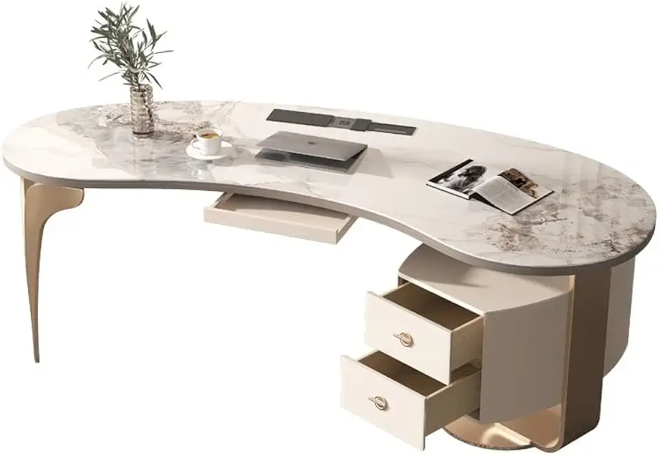 Computer Desk Slate Desk Modern Simple Light Luxury Home Bedroom Computer Desk Game Table Minimalist Bright Countertop Small Apartment Computer Desk Home Office Desks