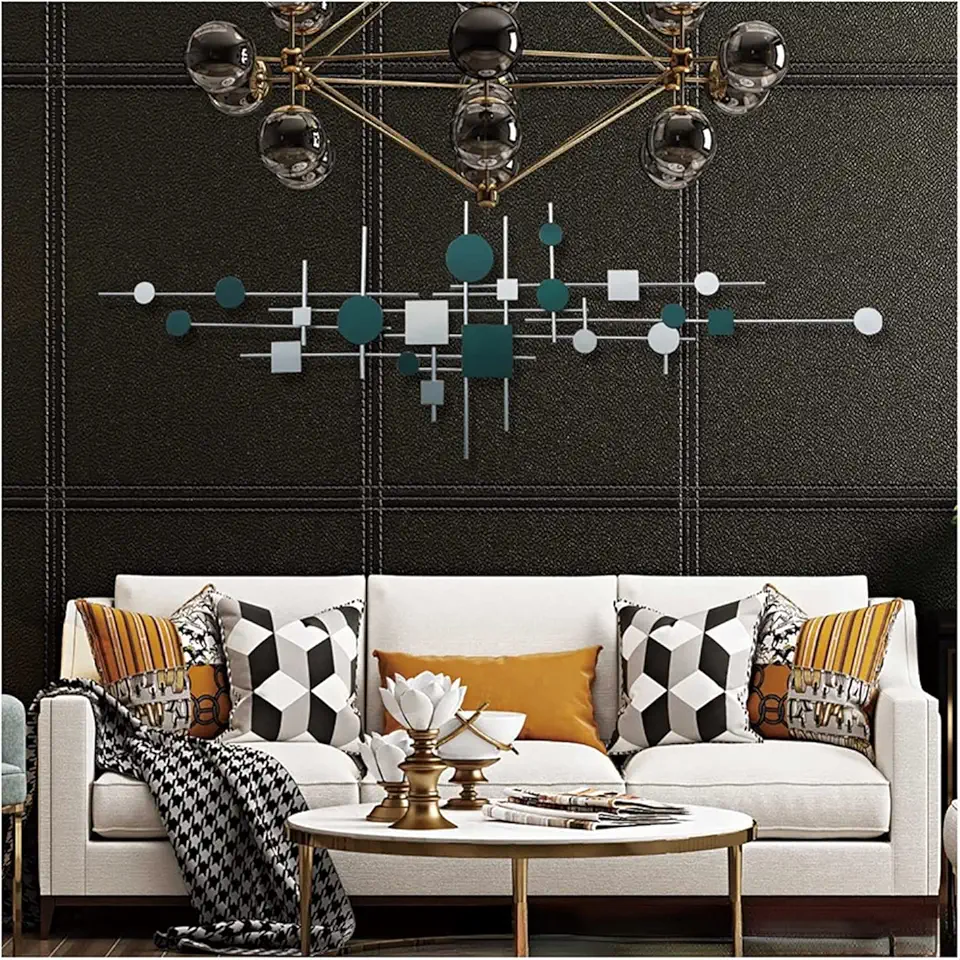 Metal Wall Art Decor Wall Sculpture Sofa Background Wall Hanging Living Room Wall Decoration Wall Hanging Model Room Wall Decoration,Decor Wall SculptureWall Sculpture
