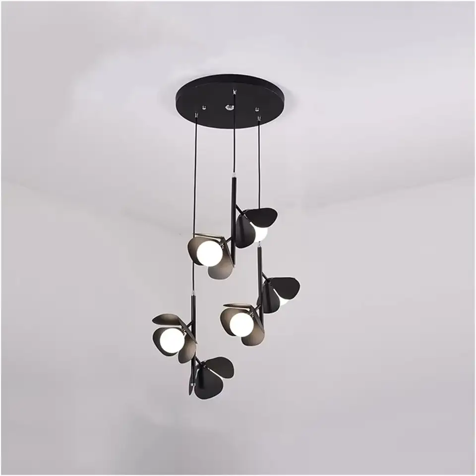 Modern Art Flower Chandelier Restaurant Bedroom Lamp Living Room Chandelier Decorative Lighting Fixtures