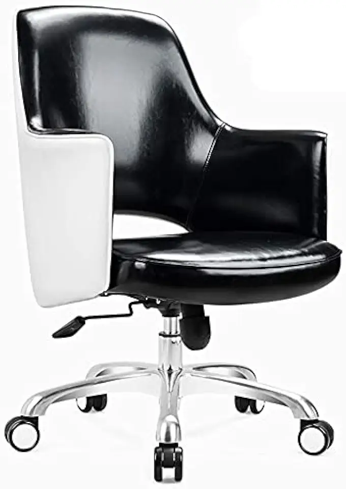 Office Chair Office Chair Lounge Chair Hollow Design U-Shaped Waist Backrest Comfortable and Breathable (Colour: Black)