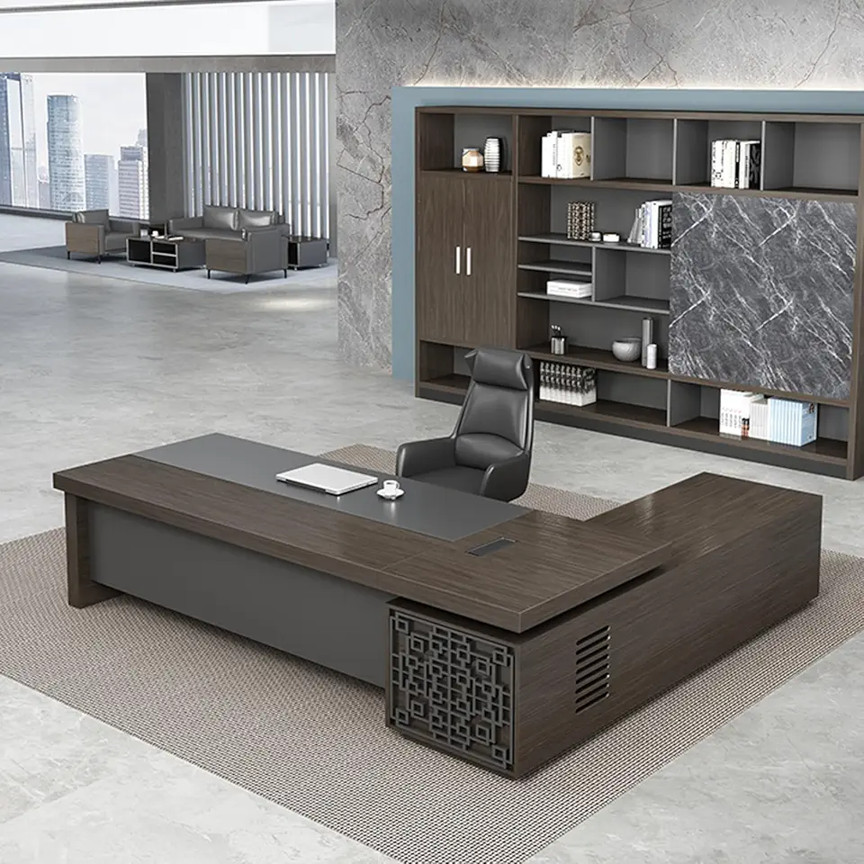L Shaped Office Desk, 86.6