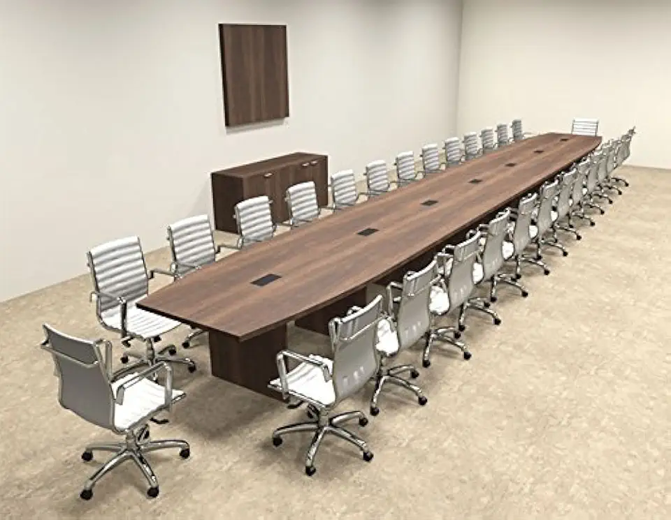 Modern Boat Shaped 30' Feet Conference Table, OF-CON-C109