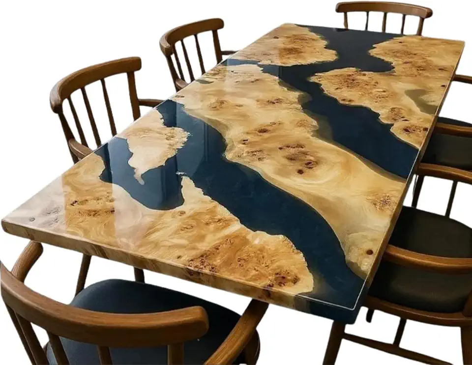 Black Table, Custom Live Edge Multi Color Table, Personalized River Black Table, Luxury Coffee Desk, Kitchen Table, Gift Home, Beach House Table, Bar Table, Unique Home Gift (40x80 inch.)