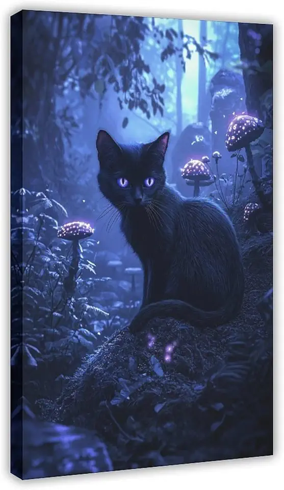 Mystical Witchcore Wall Art – Gothic Nature Poster, Vintage Fantasy Print Poster Print Decorative Painting Canvas Wall Art Living Room Posters Bedroom Painting 20x30inch(50x75cm)