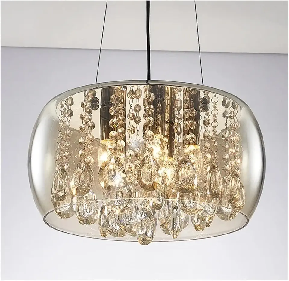 Nordic Crystal Glass Chandeliers Luxury Art Decoration Led Hanging Lamp Bedroom Dining Room Study Lights Suspension Luminaire,Pendant Lighting Ceiling