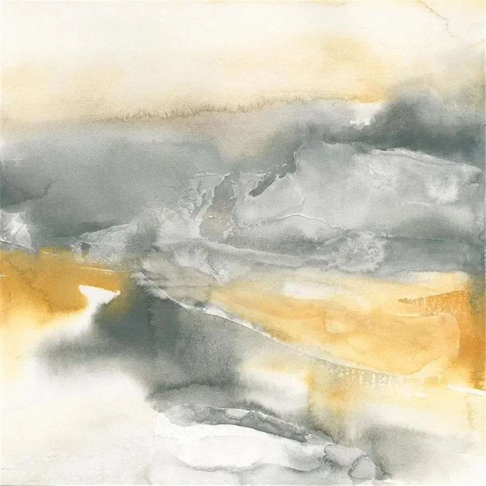 Giant Art 84x84 Minerals II Fine Art Giant Canvas Print in Yellow