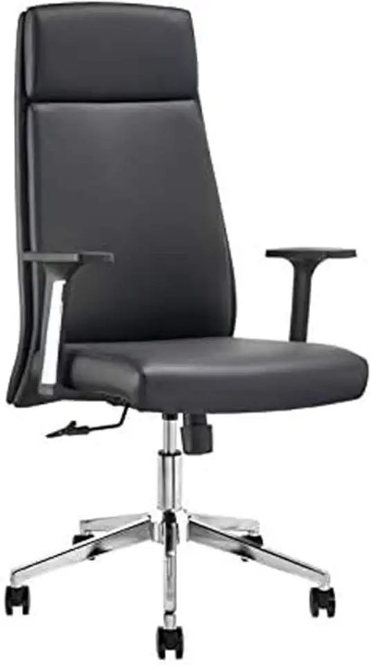 Executive Swivel Office Chair Leather Executive Swivel Adjustable Office Desk Chair with Casters Ergonomic Design Lift Chair Adjustable Office Desk Chair with Casters (Color : Black)