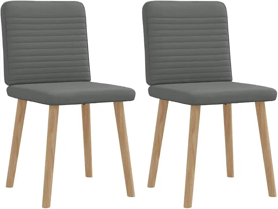 Dining Chair 2-Pack Dark Grey 21.3