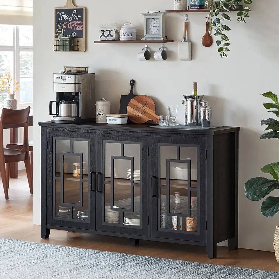 Large Sideboard Buffet Cabinet with Storage, 55