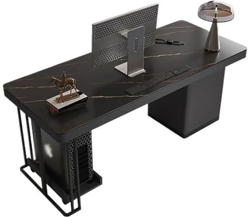 Computer Desk Desk Light Luxury Modern Study Simple Desk Home Small Apartment Bedroom Minimalist Slate Computer Desk Home Office Desks