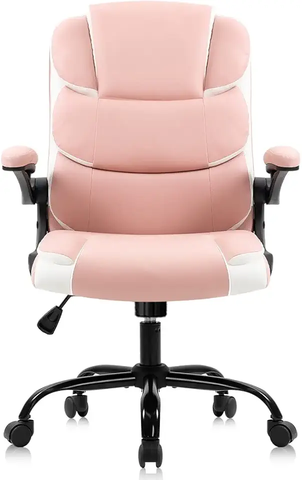 Office Chairs Desk Chair with Arms PU Leather Computer Chair (D 1)
