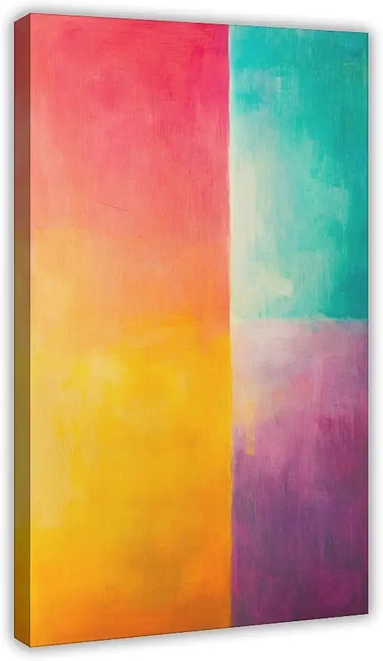 Rothko Style Mood Abstract Poster, Minimalist Large Color Field Wall Art, Elegant Emotional Print for Modern Interiors Art Wall Decoration Poster Family Bar Restaurant Garage Cafe Art Sign Gift 20x30i