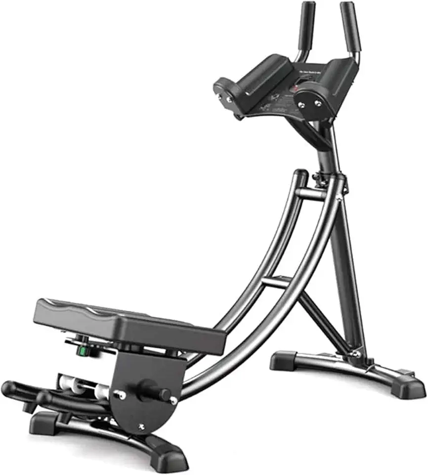 Ab Vertical Core Toner Ab Trainer Workout Machine Abdominal Crunch Coaster Home Gym Height Adjustable with Counter