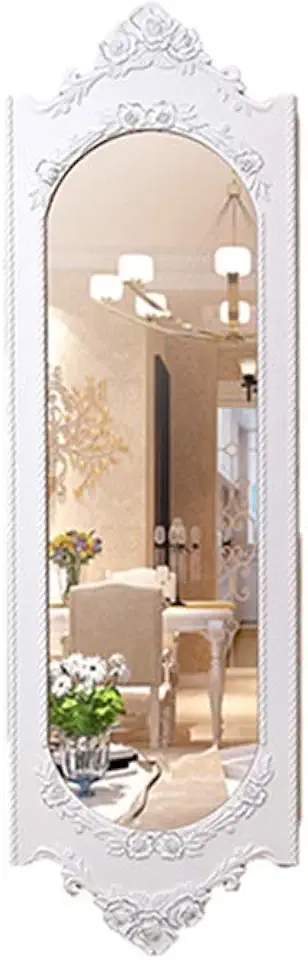 Full-Length Mirror Large Decorative Mirror Gold Retro Outline Wall Mirror Entrance Art Gallery Big Mirror Ultra-Transparent (Color: C Size: 120 * 40CM) (E 120 * 40CM)